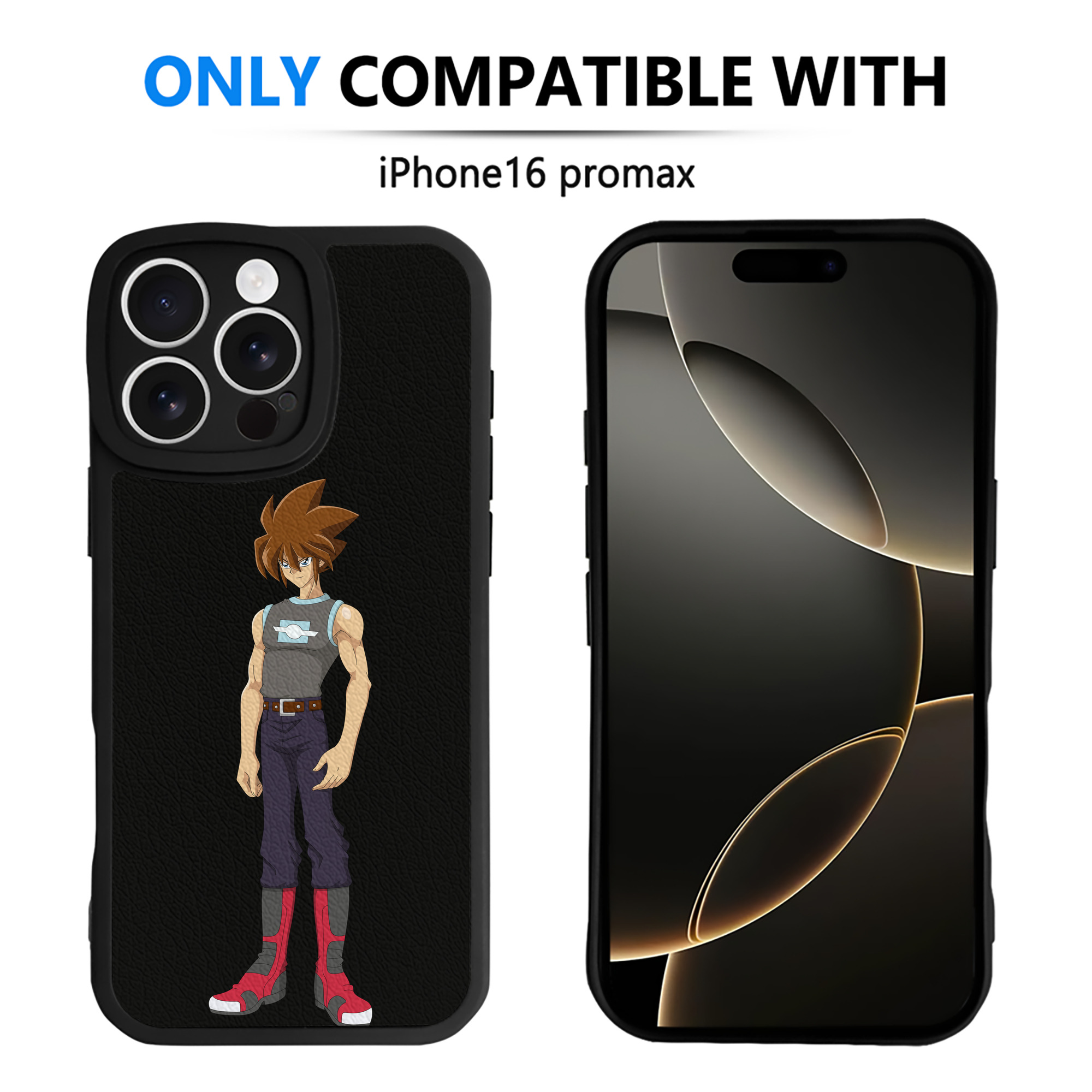 遊☆戯☆王 Yu-Gi-Oh! 【iPhone 16シリーズ対応】シリコンスマホケース（レザー調） 材質：シリコン